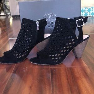 Vince Camuto black booties